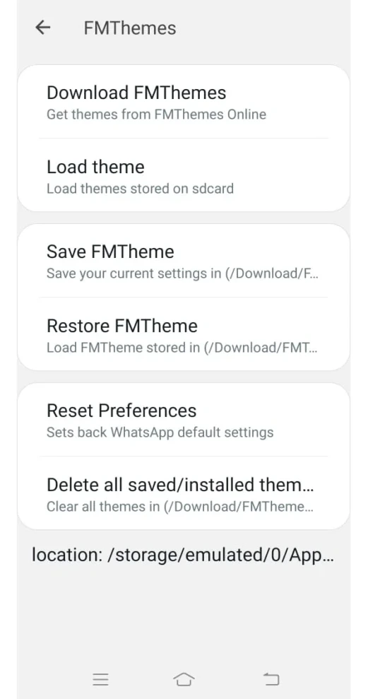 FM WhatsApp v10.10 APK - Descarga Gratuita 13 Disponibilidad de diversos temas