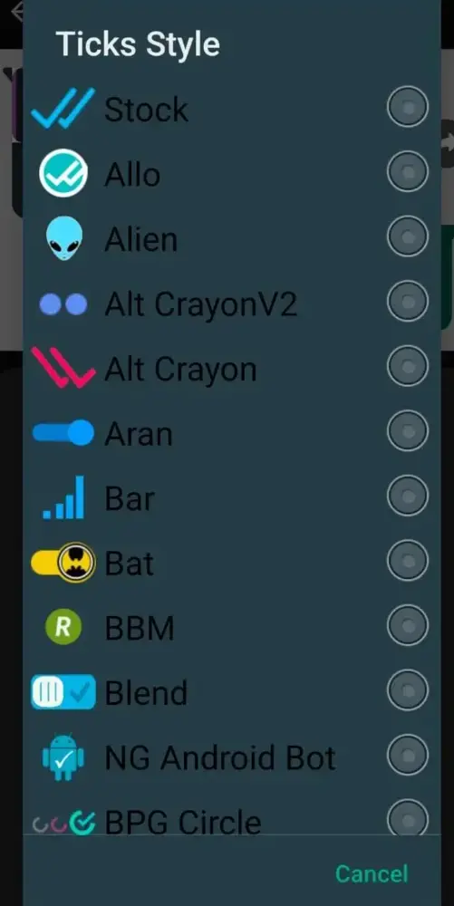 FM WhatsApp v10.10 APK - Descarga Gratuita 5 Estilos de ticks